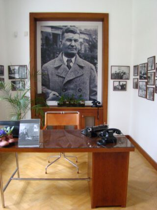 De werkkamer van Tomas Bata in zijn voormalige villa.