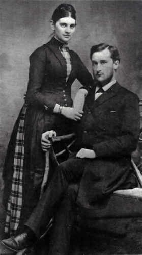 Dubois met zijn vrouw Anna Lojenga in 1887, vlak voor hun reis naar Nederlands-Indië