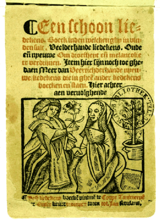 Het Antwerps Liedboek, 1544
