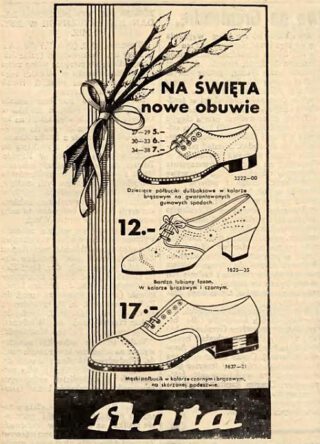 Reclame voor Bata-schoenen