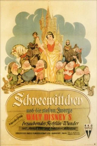 Schneewittchen und die sieben Zwerge. Filmposter uit 1950