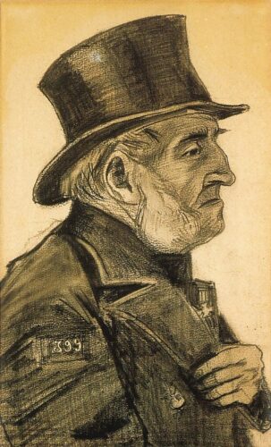 Tekening die Van Gogh in 1883 van Zuyderland maakte - Worcester Art Museum