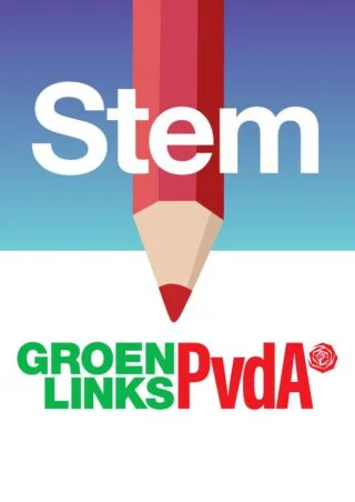 Verkiezingsposter GroenLinks-PvdA