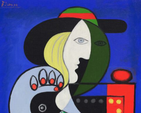 Vrouw met horloge - Picasso (detail)