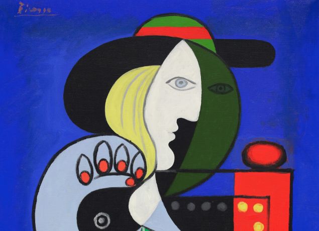 Vrouw met horloge - Picasso (detail)