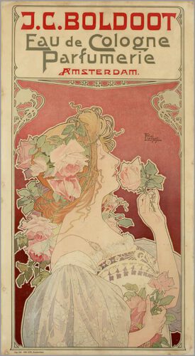 Henri Privat-Livemont, affiche voor J.C. Boldoot, Eau de  Cologne Parfumerie, Amsterdam, 1899.
