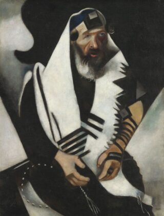 De biddende jood - Marc Chagall, 1923