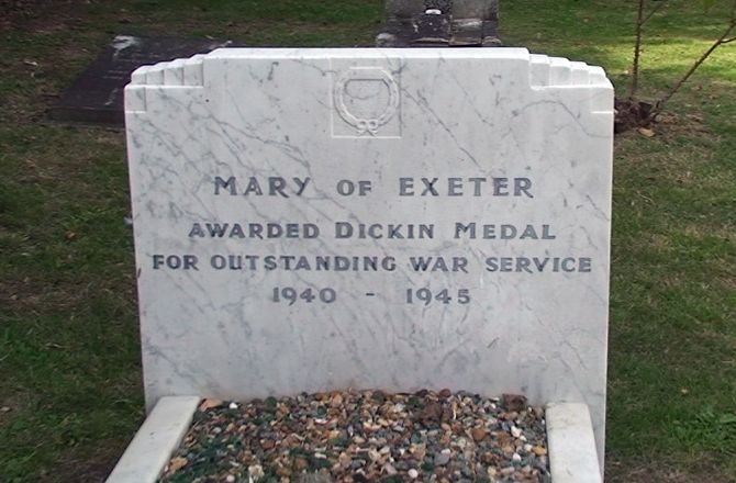 Het graf van Mary of Exeter