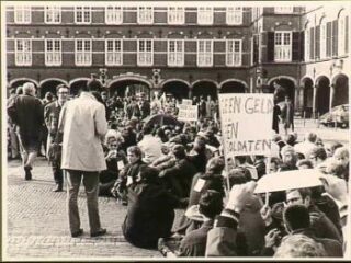 VVDM-demonstratie bij het Tweede Kamergebouw in Den Haag, 29 oktober 1969