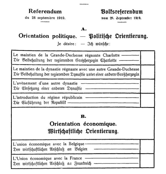 referendum luxemburg 1919