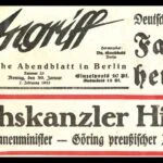 Avondkrant Der Angriff van 30 januari 1933: ‘Vlaggen uit. Rijkskanselier Hitler!’ De Duitse bevolking zou de gevolgen spoedig ondervinden.