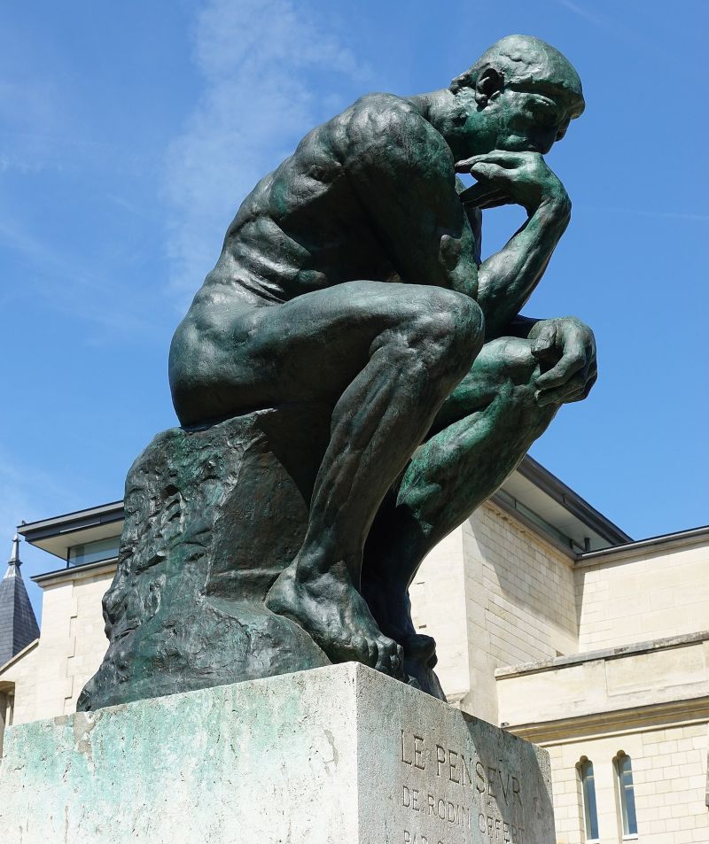 'De Denker' in de beeldentuin van het Musée Rodin