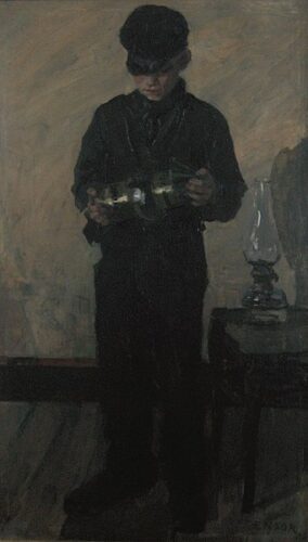De lampenist - James Ensor, 1880
