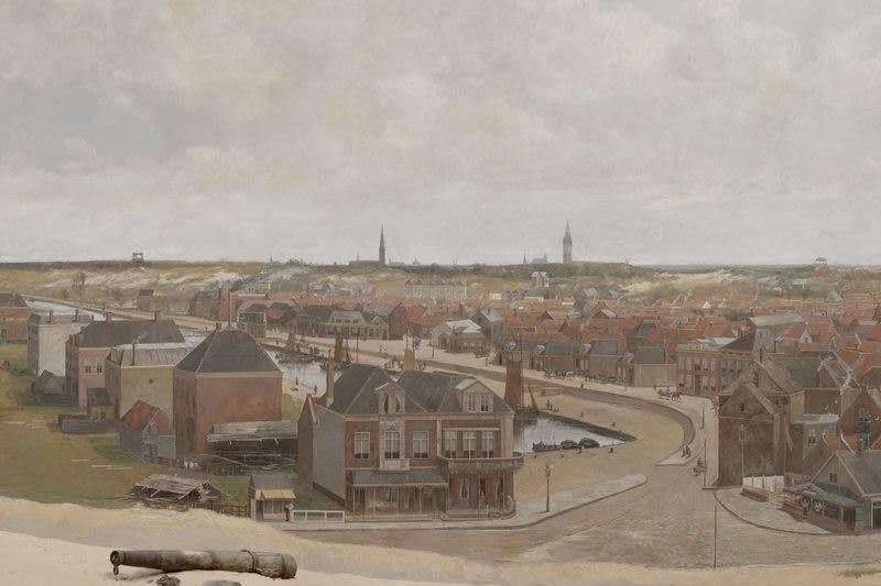Haringkade, detail van Panorama van Scheveningen