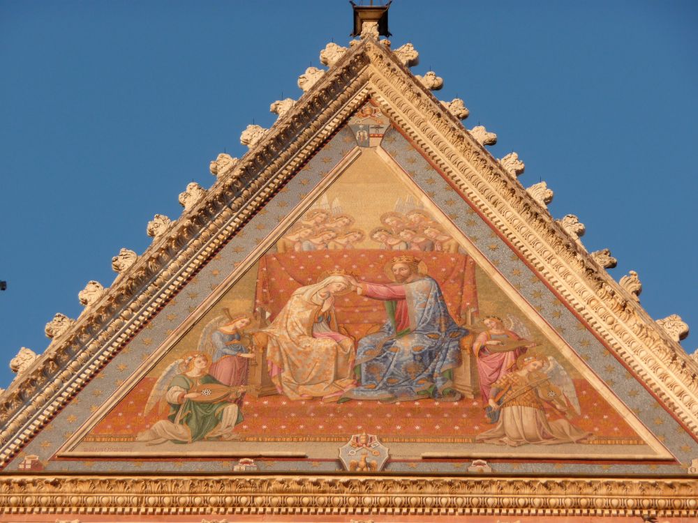 Kathedraal van Orvieto - Mozaïek met de kroning van Maria