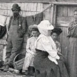 Enkele bewoners van Malaga Island, 1909