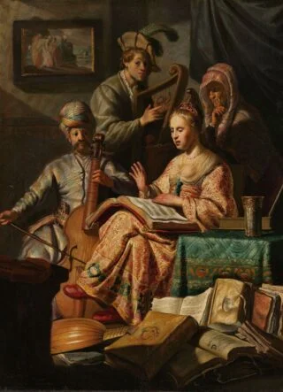 Musicerend gezelschap - Rembrandt van Rijn, ca. 1626