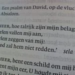 Psalm 3 met daarbij de term 'sela'