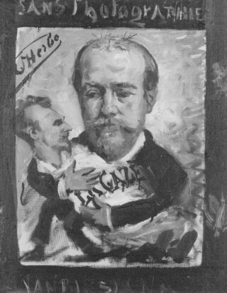 Sans Photographie - Parodie van Léon Herbo voor de Great Zwans Exhibition van 1885. 