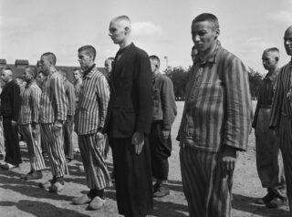 Gedetineerden in strafkamp Vught, 1 juni 1945