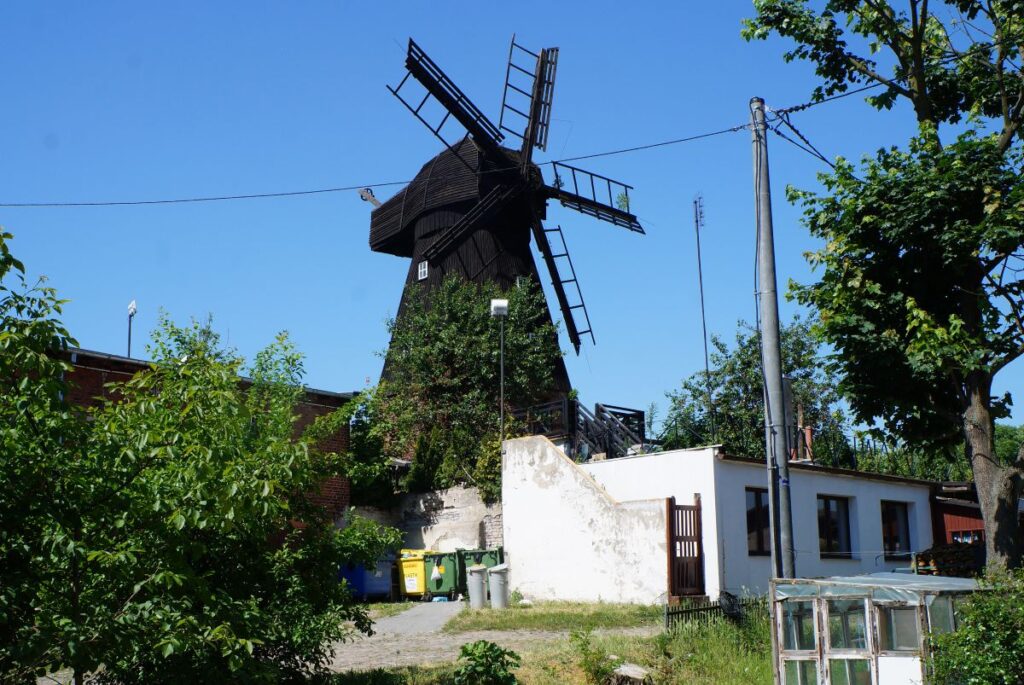 In het stadje Tczew staat nog een windmolen.