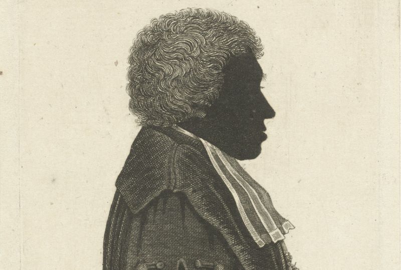 Silhouetportret van Herman Muntinghe, Karel Christiaan Fuchs, naar Wessel Lubbers, 1808 - 1844