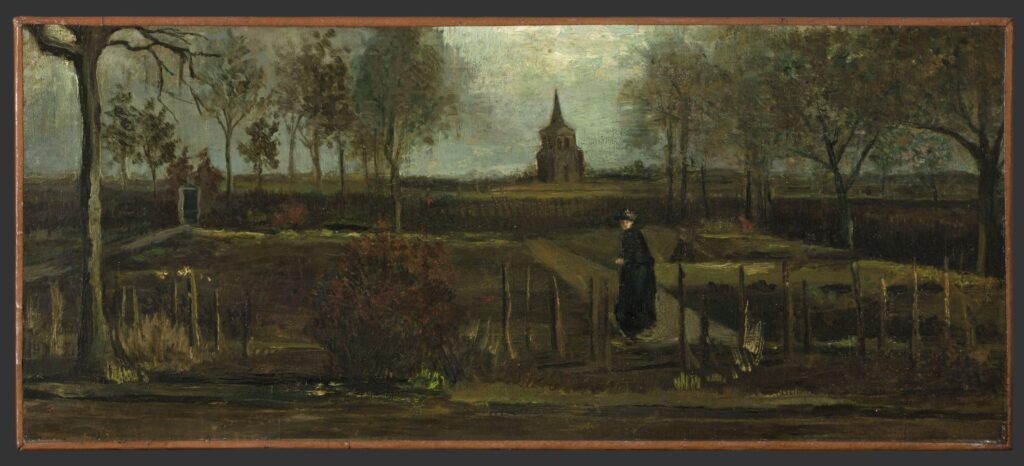 Vincent van Gogh, Lentetuin, de pastorietuin te Nuenen in het voorjaar, 1884