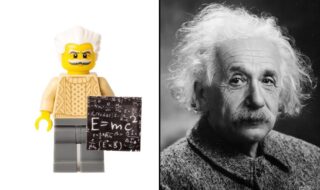 Minifiguurtje van Albert Einstein