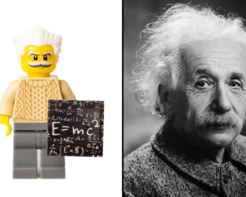 Minifiguurtje van Albert Einstein