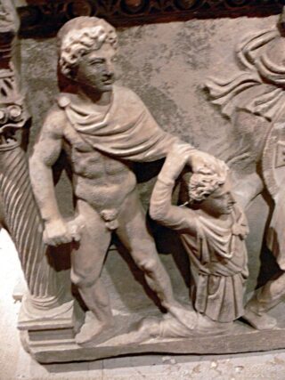 Achilles doodt Thersites
