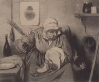Tekening van Honoré Daumier uit het Brooklyn Museum