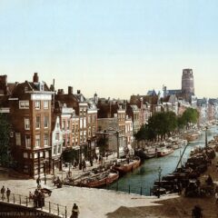 Foto’s van Rotterdam rond 1890, in kleur