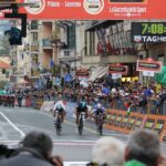 Finish van Milaan-San Remo in 2017, gewonnen door Michał Kwiatkowski