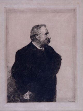 James Ensors portret van professor Ernest Rousseau,1887