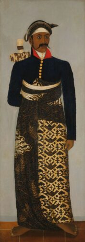 Een Javaanse hoffunctionaris, tussen 1820 en 1870 vastgelegd door een anonieme, waarschijnlijk Javaanse schilder. 