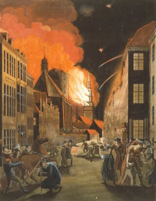 Brandende panden in Kopenhagen, 1807