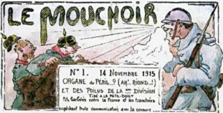 Le Mouchoir, nr. 1. Penteke￾ning in kleur Joseph Lesage.