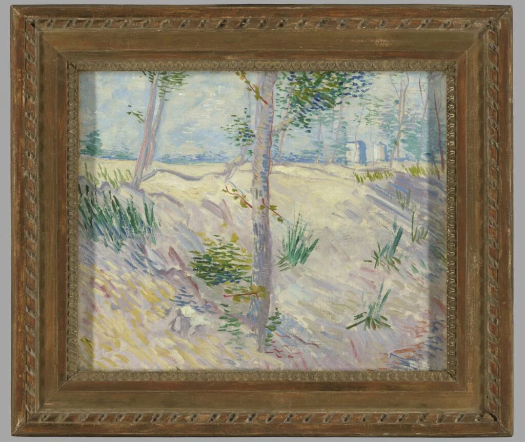 Oever met bomen - Vincent van Gogh, 1887