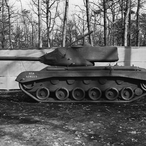 Opblaasbare M47 Patton tank