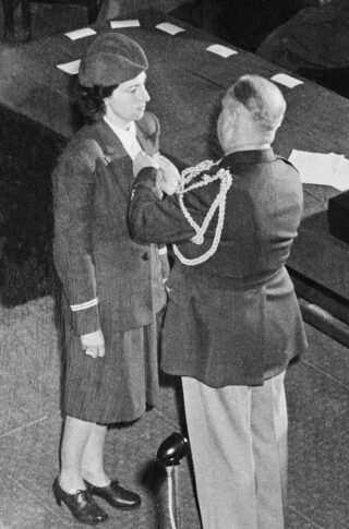Trix Terwindt ontving in 1947 de Medal of Freedom