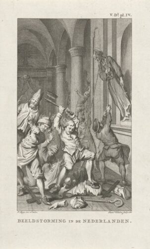 Beeldenstorm in een kerk, 1566