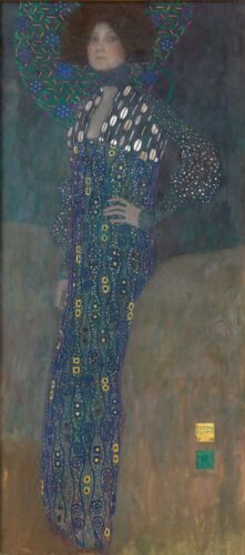 Emilie Flöge (1902) door Gustav Klimt