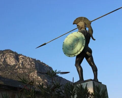 Monument ter herinnering aan Leonidas en de slag bij Thermopylae