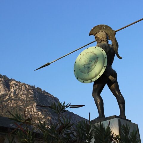 Monument ter herinnering aan Leonidas en de slag bij Thermopylae