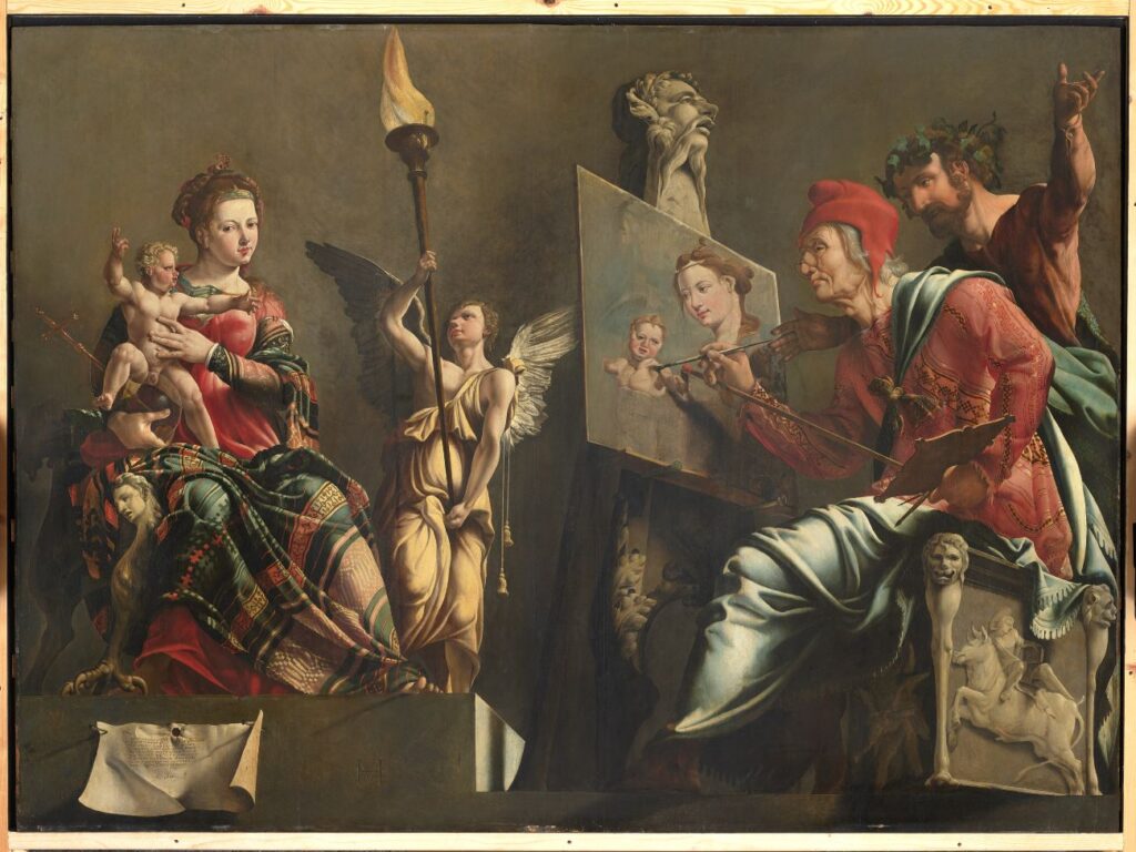 Maarten van Heemskerck, De heilige Lucas schildert de Madonna 