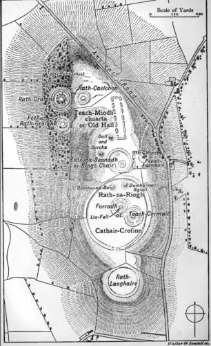 Oude plattegrond van Tara, ca. 1900