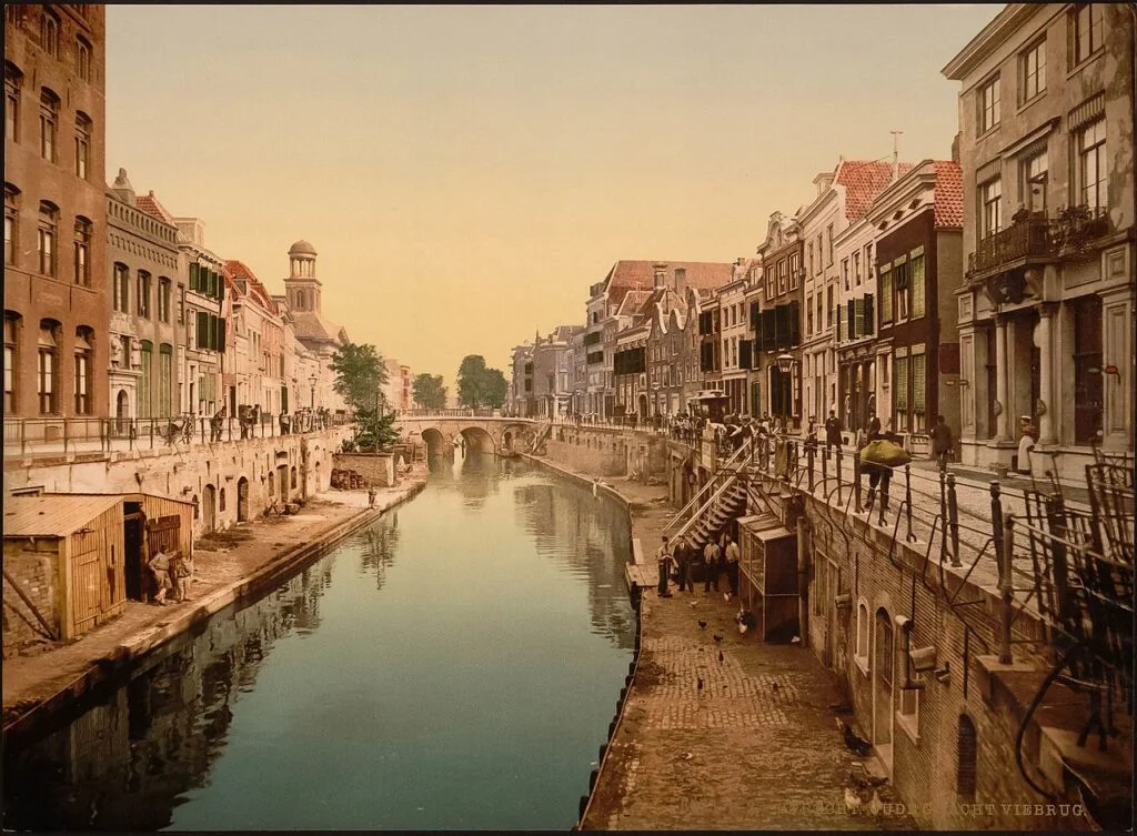 Oudegracht in Utrecht, ca. 1890