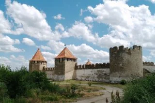 De vesting van Bender in Moldavië, gelegen aan de rivier de Djnestr.