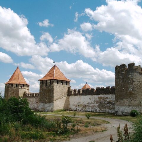 De vesting van Bender in Moldavië, gelegen aan de rivier de Djnestr.
