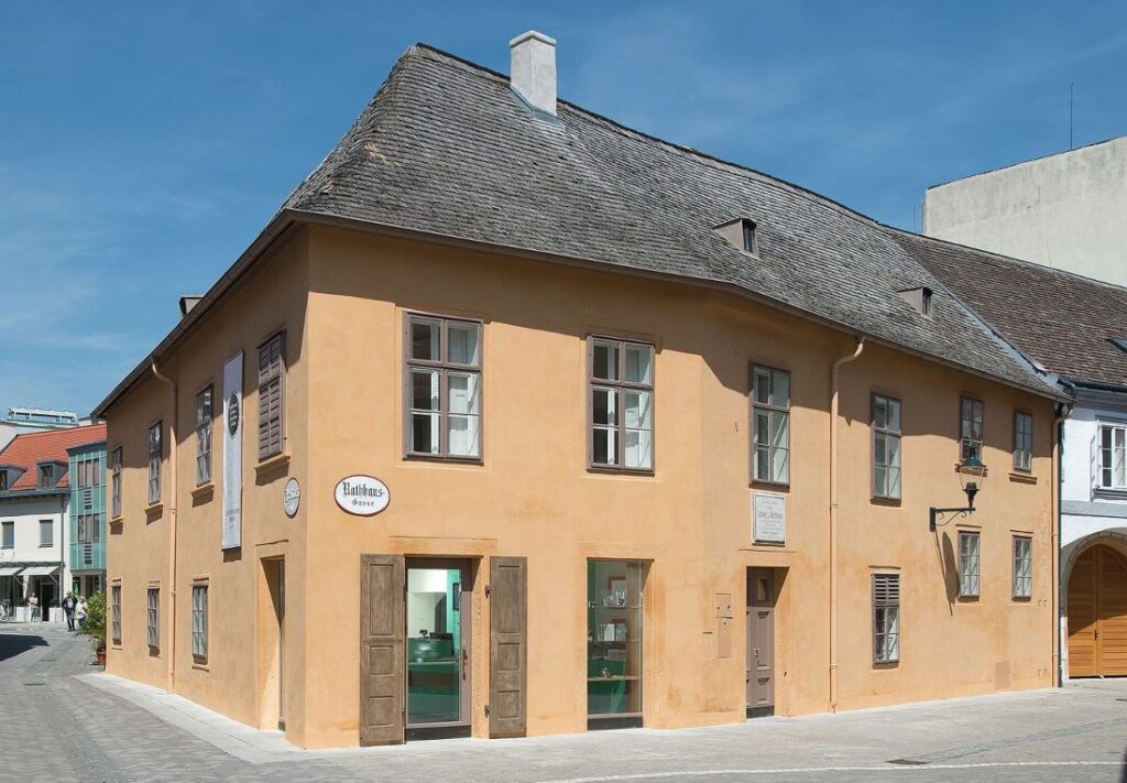Het tegenwoordige Beethovenhaus in Baden bij Wenen. Hier schreef Beethoven een groot gedeelte van de Negende.